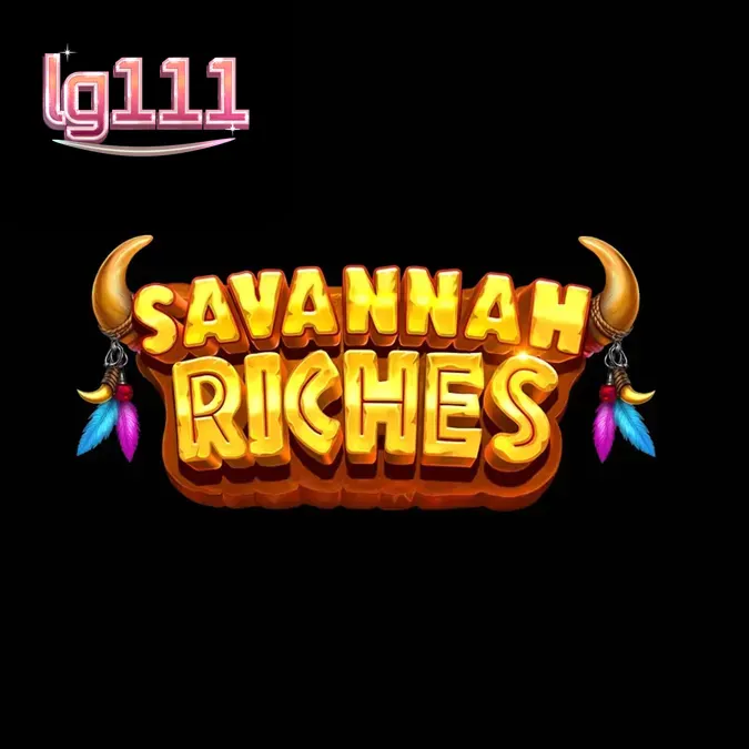 Tampilan visual slot Savannah Riches dengan latar belakang sabana Afrika